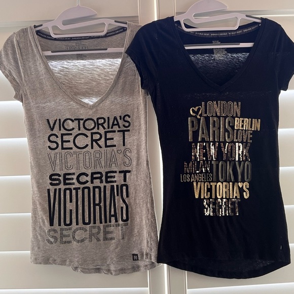 Victoria's Secret Graphic Tees Set - Picture 1 of 5